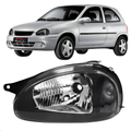 Farol Masc Negra Esquerdo Corsa 94 a 2002 Classic 03 a 2010