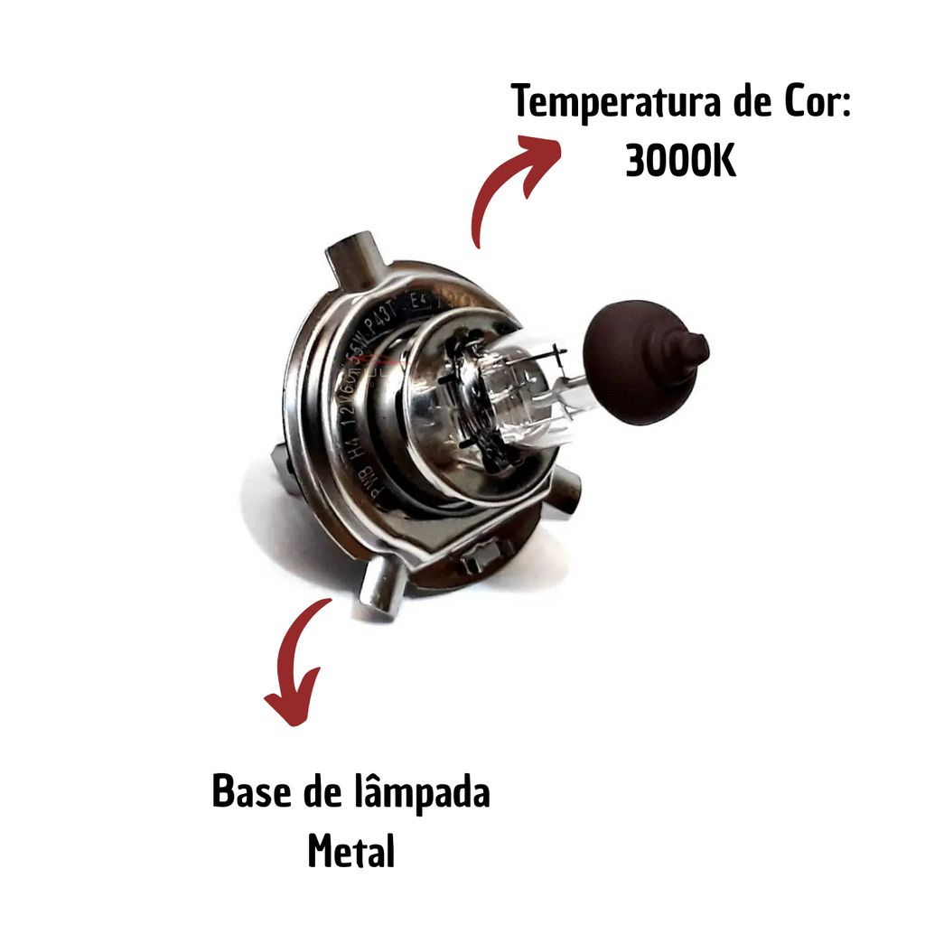 Lâmpada Halógena H4