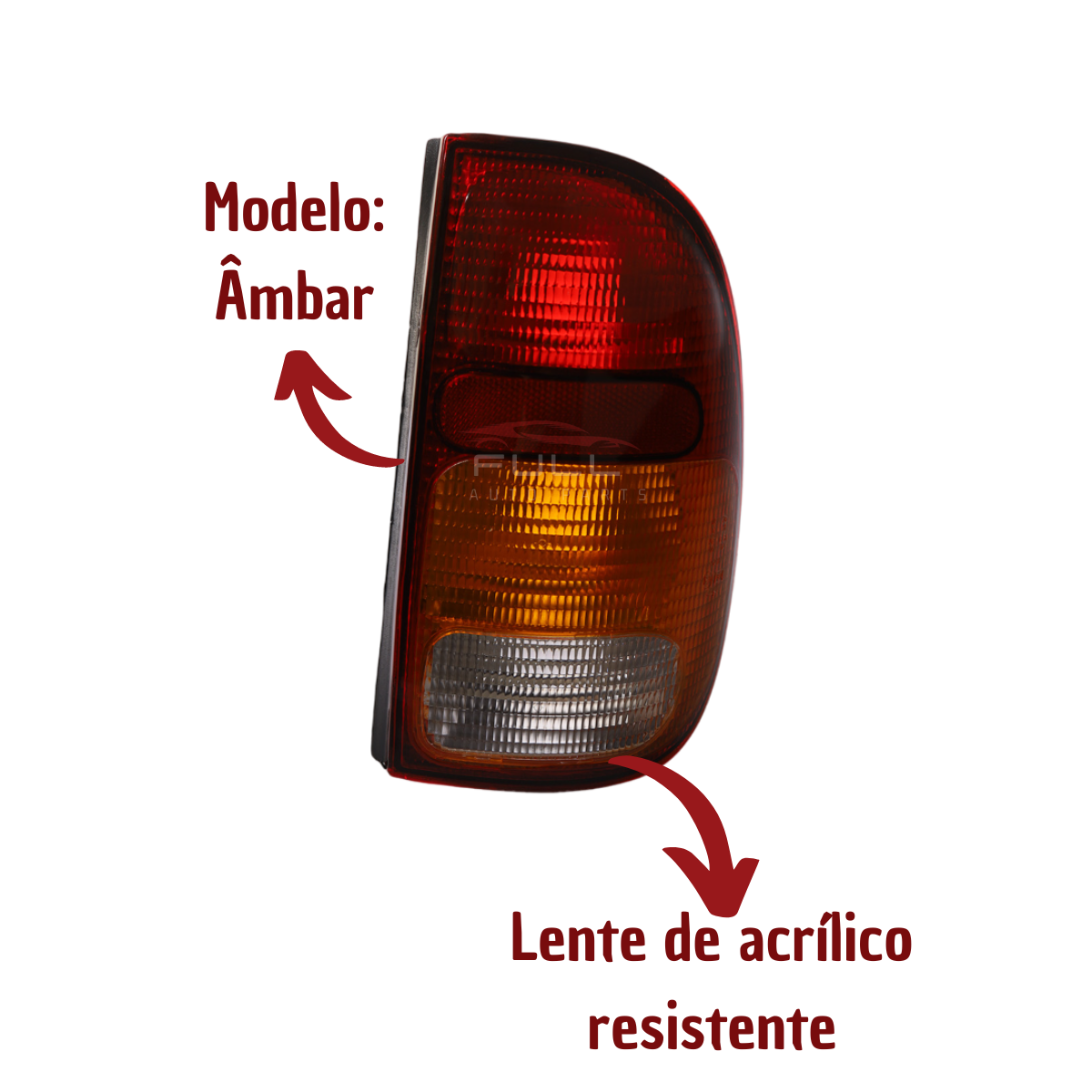 Lanterna Traseira Saveiro G2 G3 1997 98 A 2005 Ambar LD