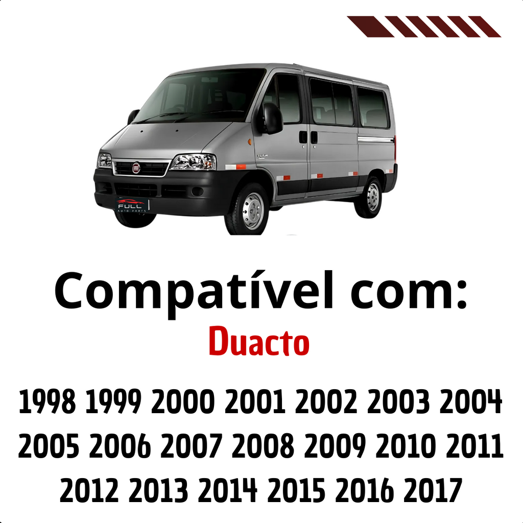 Calota Ducato Unitária Preto Fosco 1998 1999 a 2017 Aro 16