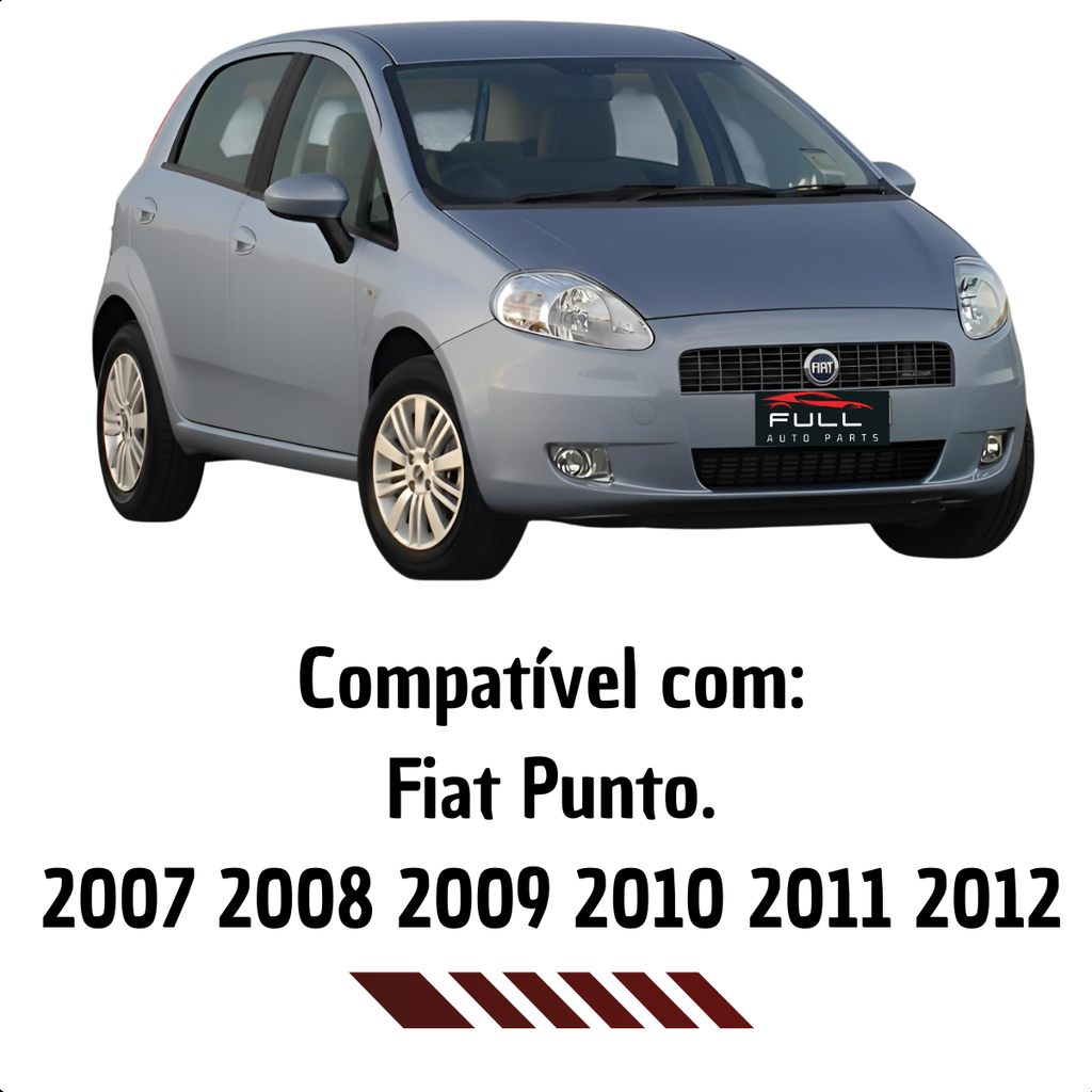 Farol Fiat Punto 2007 2008 2009 2010 2011 2012 Cromado LD
