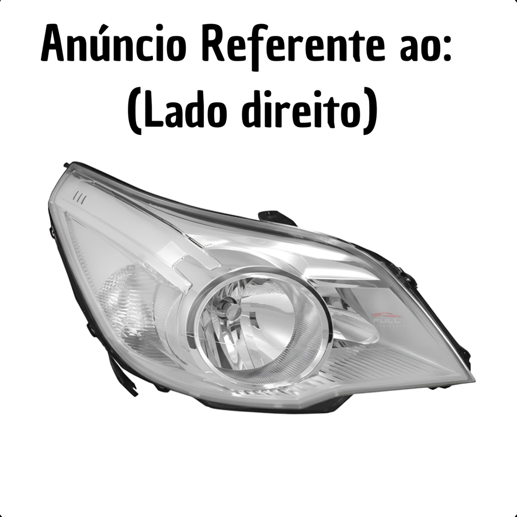Farol Agile Montana 2009 2010 2011 2012 2013 Cromado LD