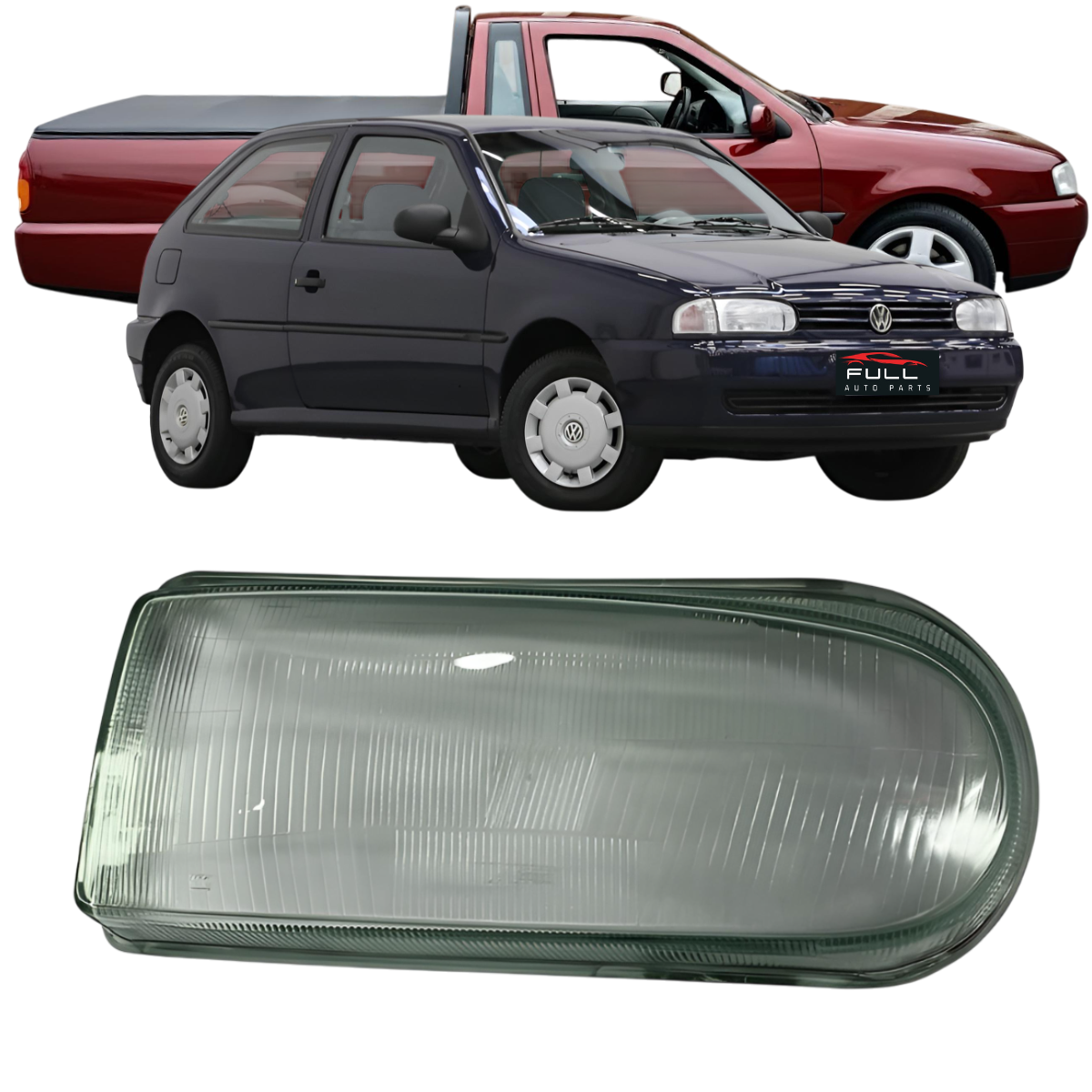 Lente Vidro Farol Gol Saveiro Parati G2 Lado Direito