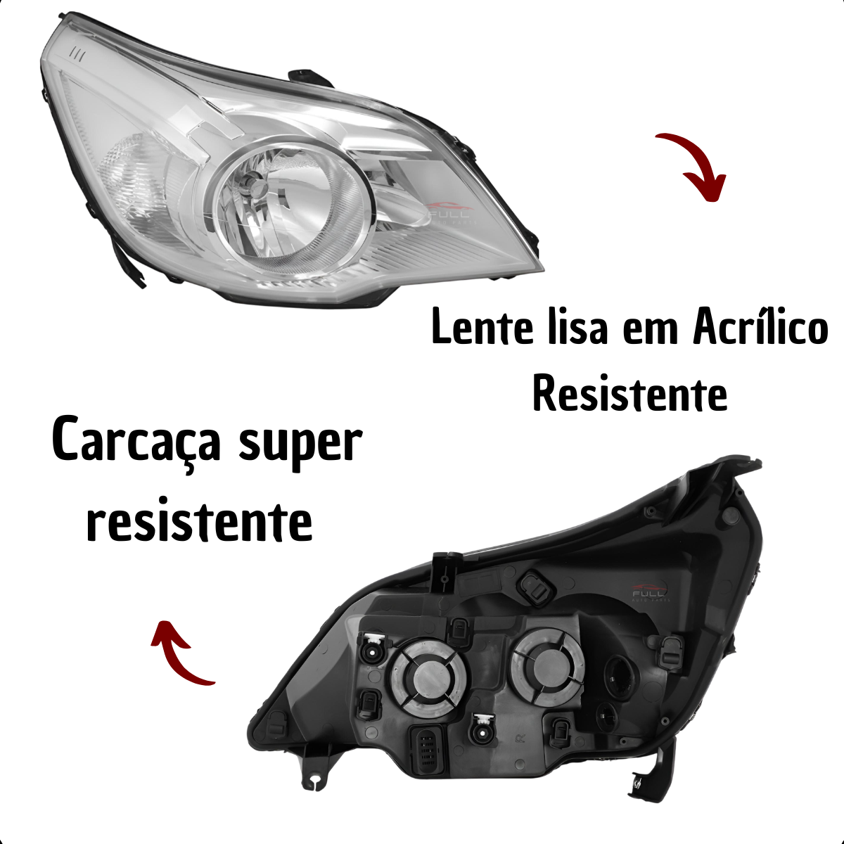 Farol Agile Montana 2009 2010 2011 2012 2013 Cromado LD