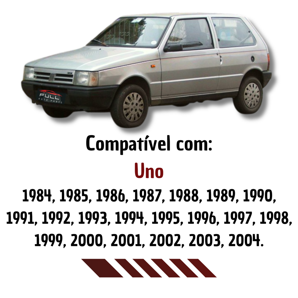 Lente Lanterna Traseira Fiat Uno 1984 A 2004 C/ré Âmbar Ld