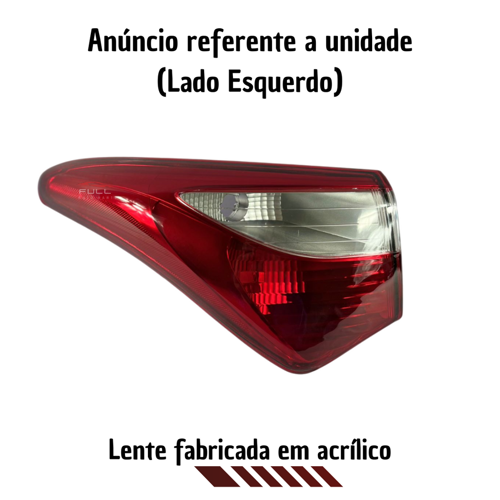 Lanterna Traseira Canto Lado Esquerdo Hb20 2012 A 2018 Rubi