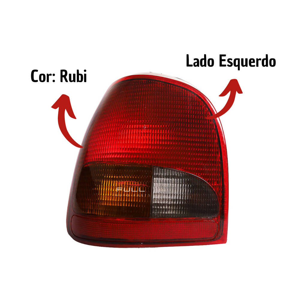 Lanterna Traseira Lado Esquerdo Gol G2 Vw Rubi 95 96 97 A 99