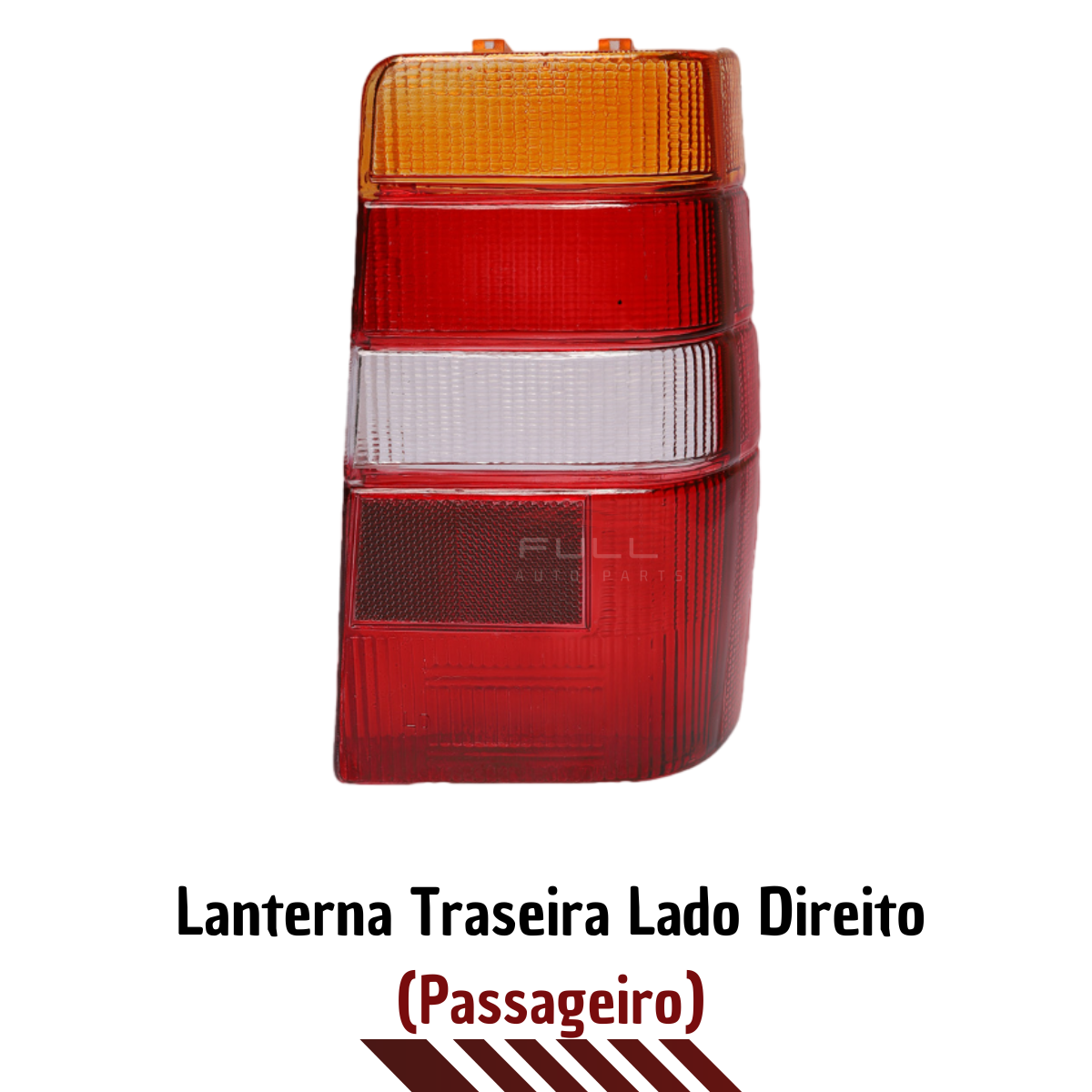 Lente Lanterna Traseira Fiorino 1986 A 97 Cibié  Ld Âmbar