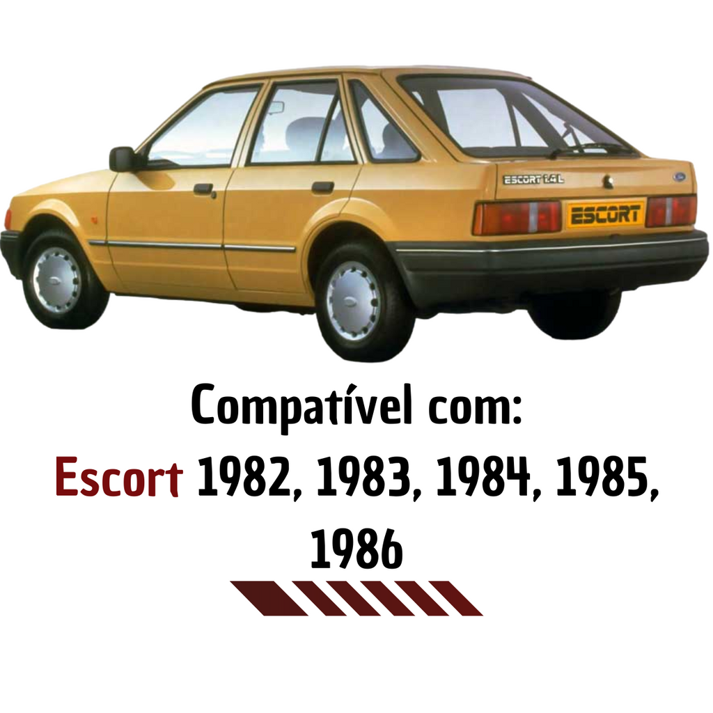 Lanterna Traseira Lado Direito Escort 1982 a 1986 Âmbar