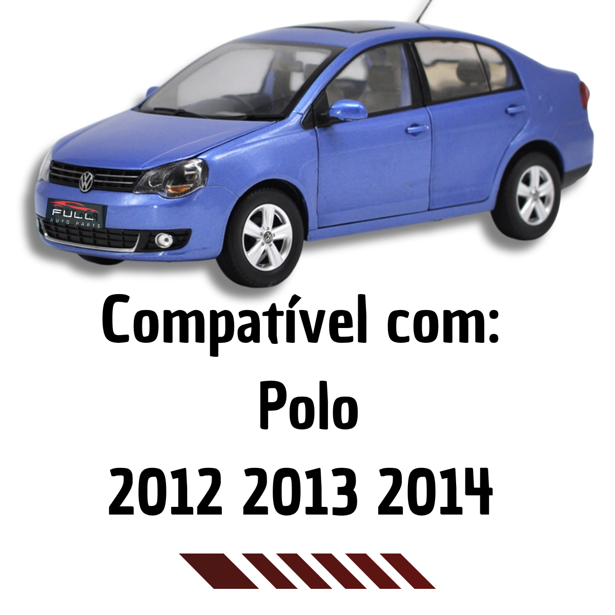 Grade Central Parachoque Original Polo 2012 2013 2014 Preta