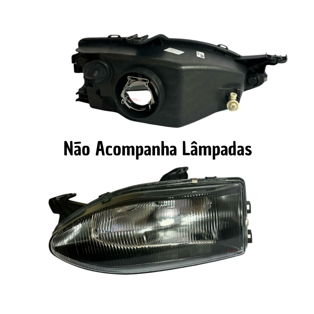 Farol Mascara Negra Esquerdo Palio Siena 1996 97 98 A 2000