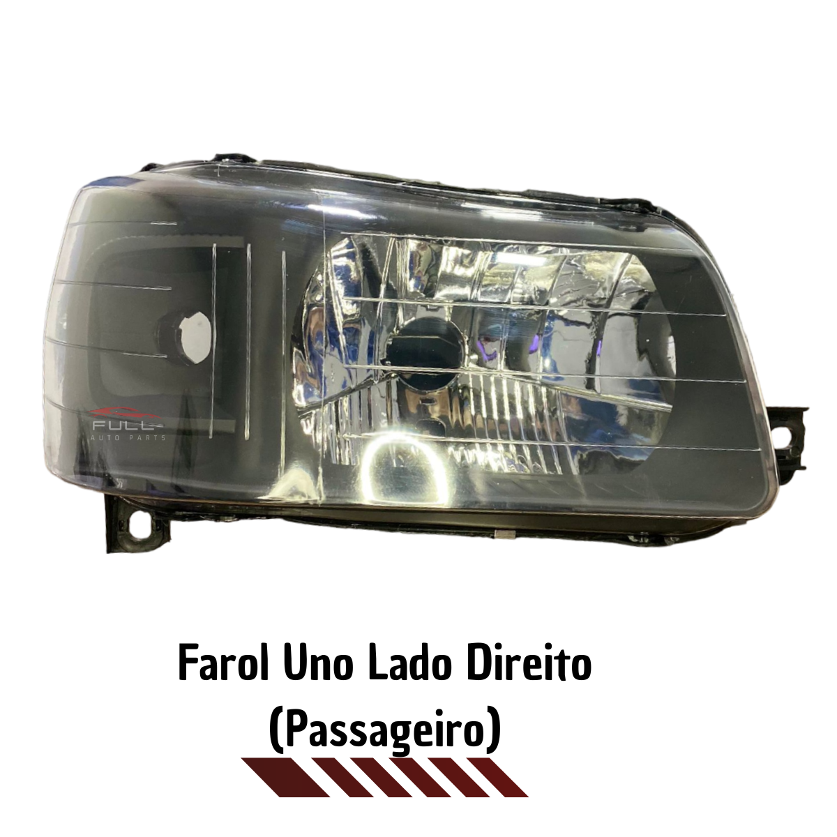 Farol Direito Fiat Uno Fiorino Mascara Negra 2004 A 2013