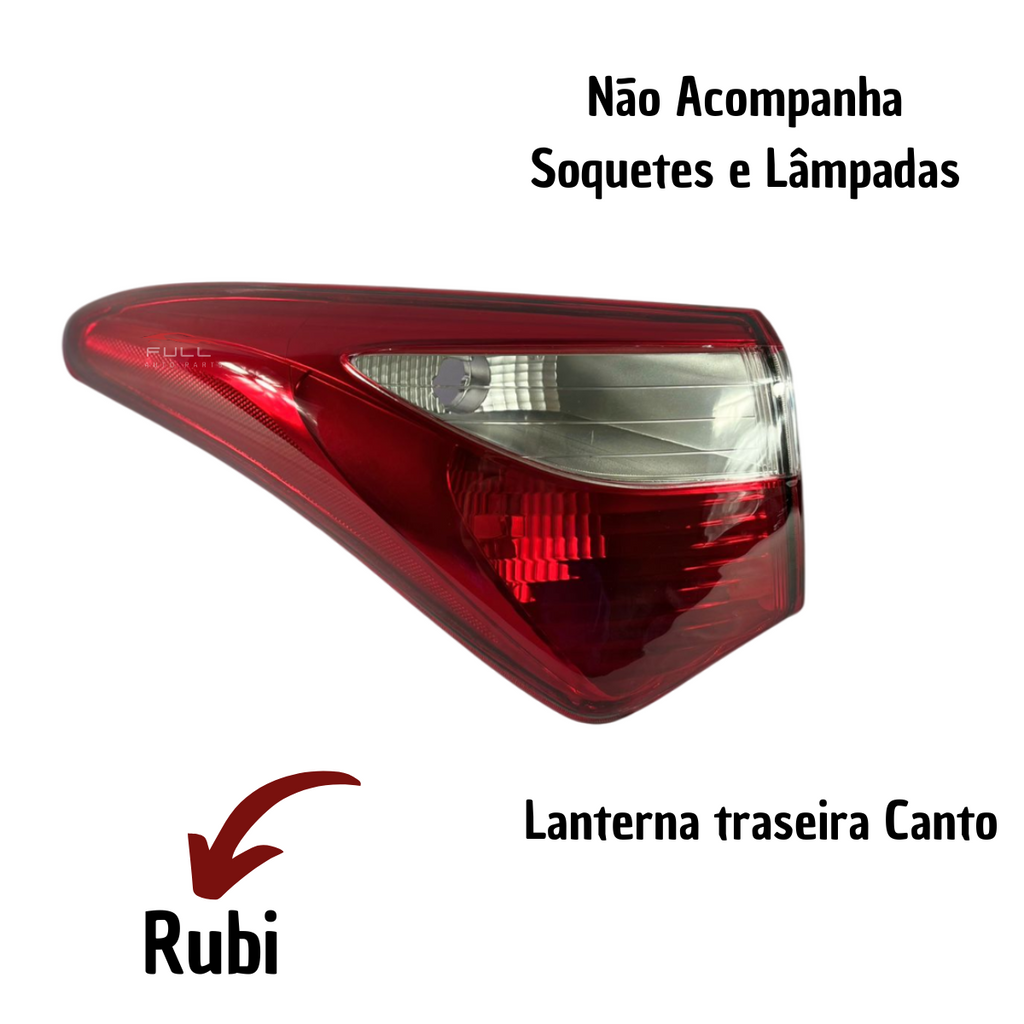 Lanterna Traseira Canto Lado Esquerdo Hb20 2012 A 2018 Rubi