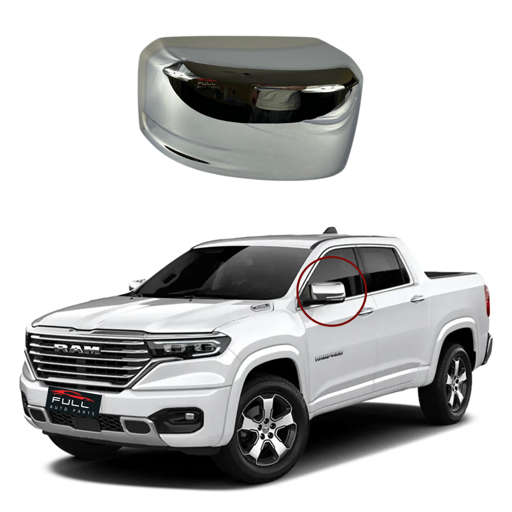 Capa retrovisor cromado Ram Rampage 2023 2024 LD original
