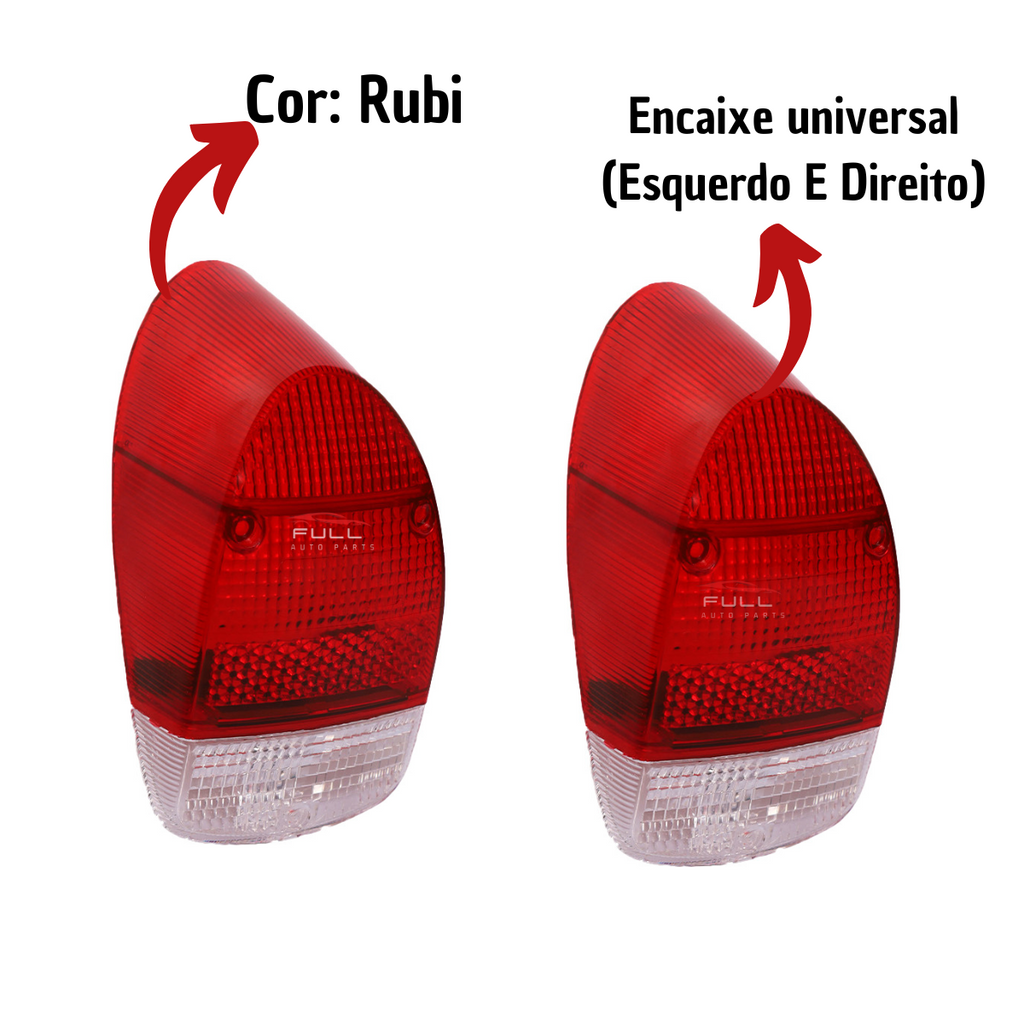 Lente Lanterna Fusca 1300/1500 LD/LE Rubi