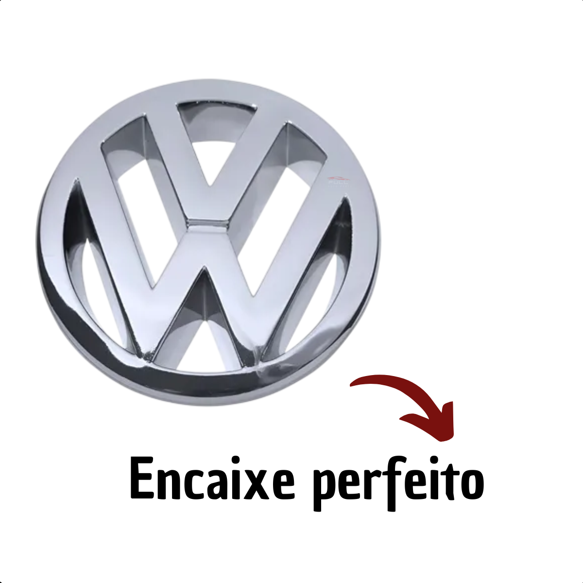 Emblema VW Cromado Grade Gol G1 1980 1981 1982 1983 A 1990