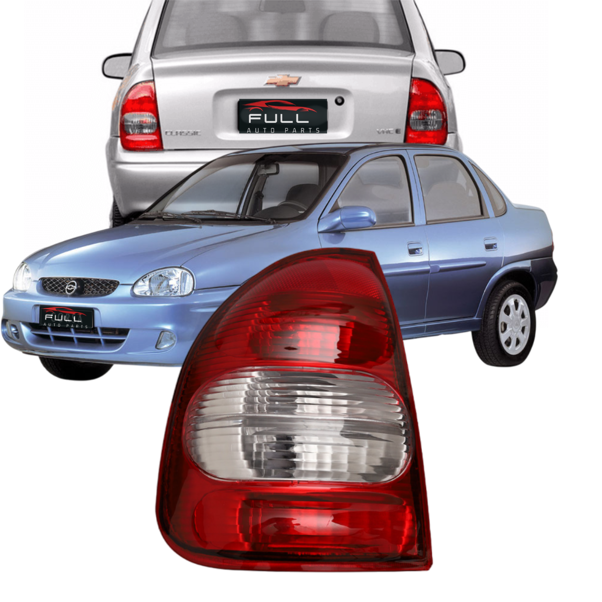 Lanterna Traseira Esquerda Corsa Sedan Classic 2000 Até 2010