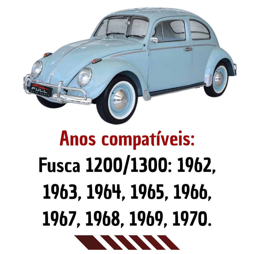 Lente Lanterna Fusca 1200/1300 1962 a 1970 LD/LE Âmbar